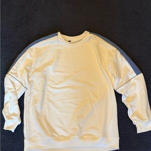Men's White and Blue sweatshirt